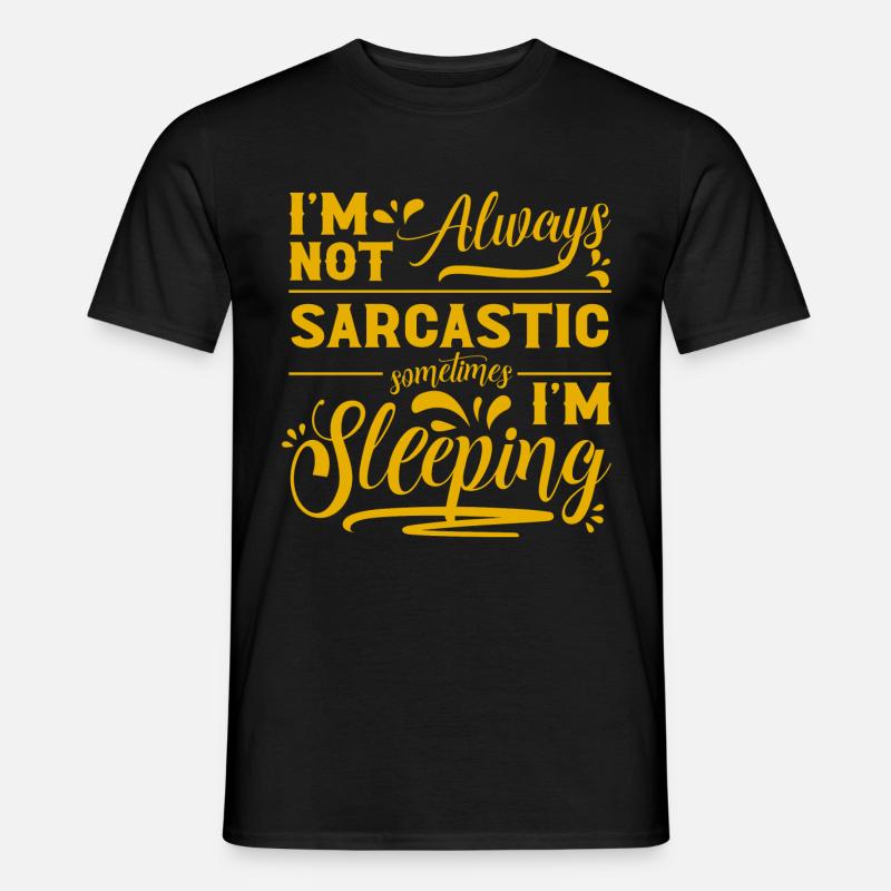 Schläfer Langschläfer Faul - Männer T-Shirt - Schwarz