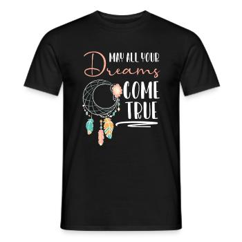 Rêves Tatouage aborigène Ésotérisme - T-shirt homme - noir - Devant - AI Model Male 178 light (178cm)