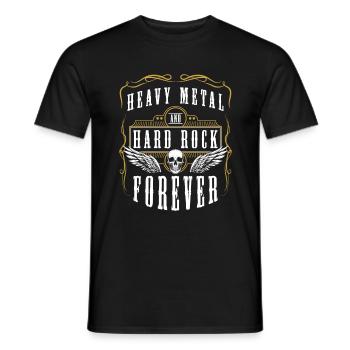 Heavy Metal Black Metal Rockabilly - Men's T-Shirt - black - Front - AI Model Male 178 light (178cm)