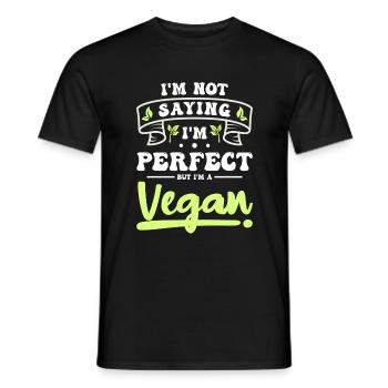Vegan Animal Welfare Nutrition Nature - T-shirt homme - noir - Devant - AI Model Male 178 light (178cm)