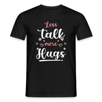 Câlins Relation câline Famille - T-shirt homme - noir - Devant - AI Model Male 178 light (178cm)