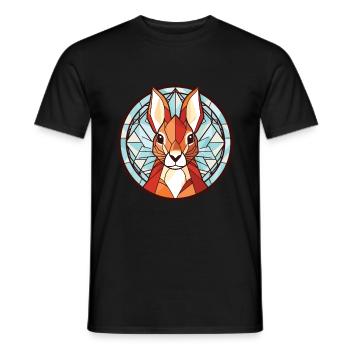 Eichhörnchen Bunte Aquarell-Tierillustration - Männer T-Shirt - Schwarz - Vorne - AI Model Male 178 light (178cm)