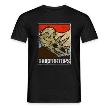 Dino Urzeit Stegosaurus Dinos - Männer T-Shirt - Schwarz - Vorne - AI Model Male 178 light (178cm)