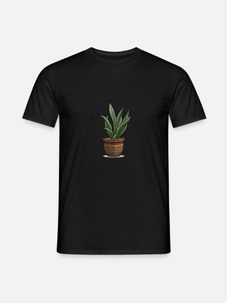 Sansevieria plant houseplant - Men's T-Shirt - black