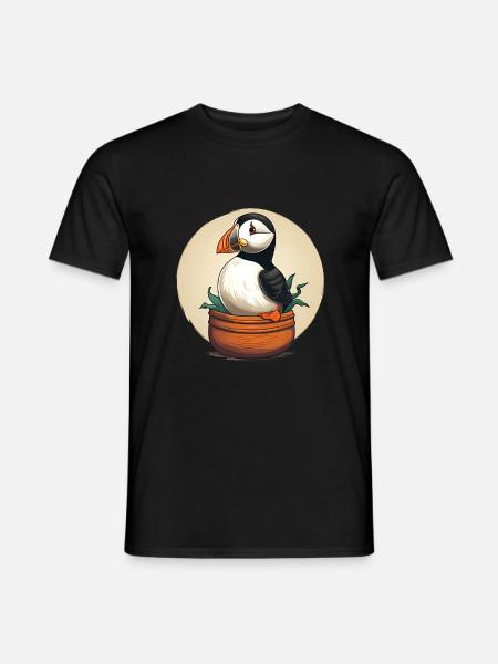Puffin - Men's T-Shirt - black