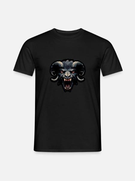 Chèvre chèvre chèvre effrayante - T-shirt homme - noir