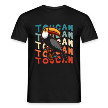 Tukan Urlaub Tropisch Exotisch - Männer T-Shirt - Schwarz - Vorne - AI Model Male 178 light (178cm)