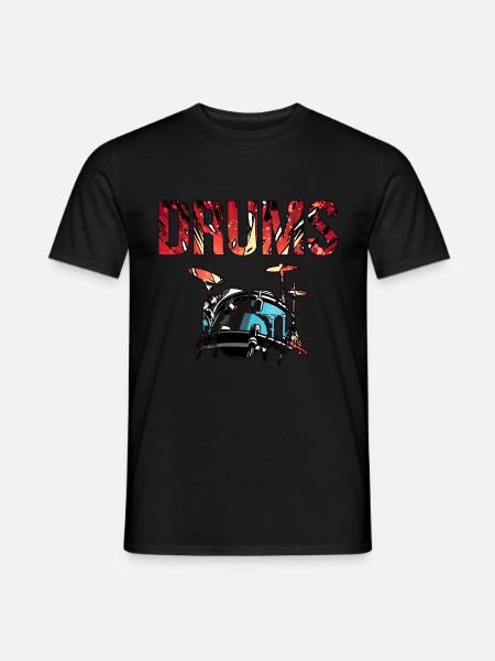 Drums Drummer Music - Men's T-Shirt - black