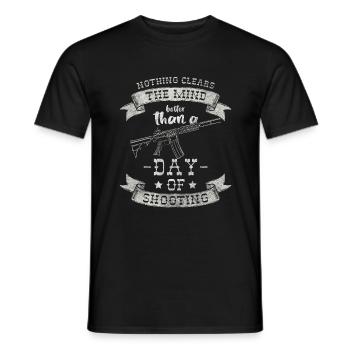 Waffen Sportschießen Sturmgewehr - Männer T-Shirt - Schwarz - Vorne - AI Model Male 178 light (178cm)