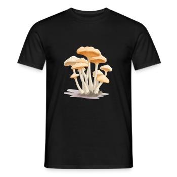 Collecte de champignons - T-shirt homme - noir - Devant - AI Model Male 178 light (178cm)