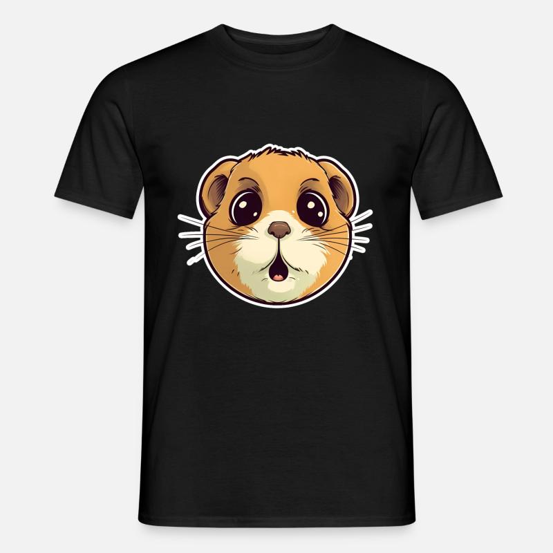 Hamster - Männer T-Shirt - Schwarz