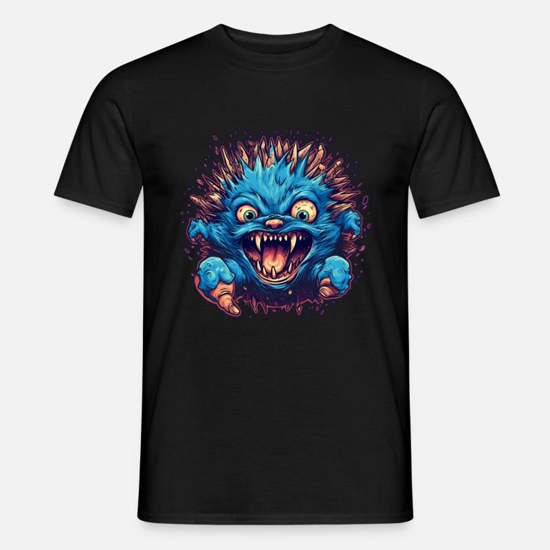 Igel Halloween Horror - Männer T-Shirt - Schwarz