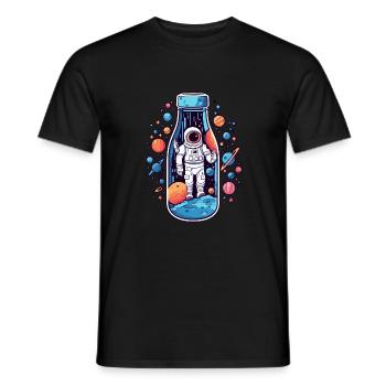 Astronaute de la Voie lactée - T-shirt homme - noir - Devant - AI Model Male 178 light (178cm)