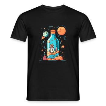 Astronaute de la Voie lactée - T-shirt homme - noir - Devant - AI Model Male 178 light (178cm)