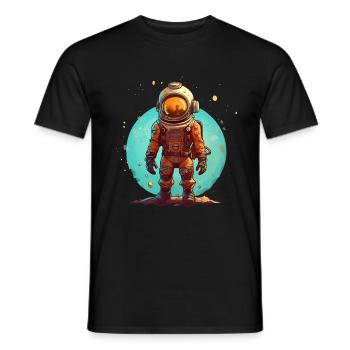 Astronaut - Männer T-Shirt - Schwarz - Vorne - AI Model Male 178 light (178cm)