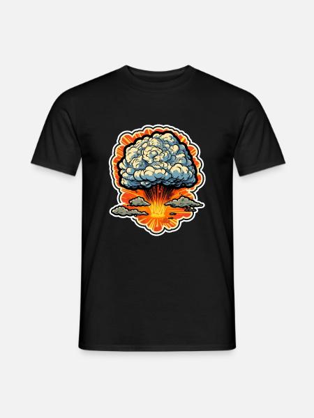 Explosion Fireworks Pyrotechnics - Men's T-Shirt - black