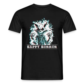 Halloween Skeleton - Men's T-Shirt - black - Front - AI Model Male 178 light (178cm)