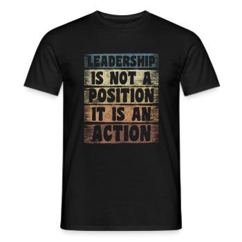 Anführer Arbeiter Team Angestellte - Männer T-Shirt - Schwarz - Vorne - AI Model Male 178 light (178cm)
