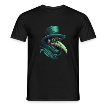 Plague Doctor Doctor Doctor - Men's T-Shirt - black - Front - AI Model Male 178 light (178cm)