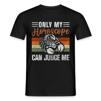 Symbole d’anniversaire du Scorpion - T-shirt homme - noir - Devant - AI Model Male 178 light (178cm)