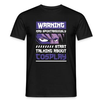 Cosplay Gambler - Men's T-Shirt - black - Front - AI Model Male 178 light (178cm)