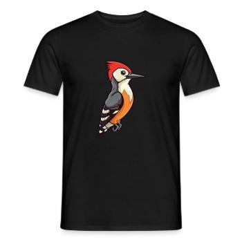 Pic Cartoon Kawaii Aquarelle Illustration - T-shirt homme - noir - Devant - AI Model Male 178 light (178cm)