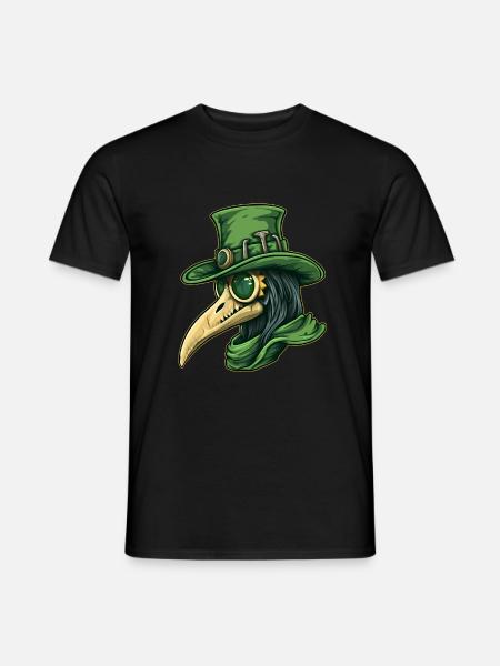 Pestdoktor Doktor Arzt - Männer T-Shirt - Schwarz