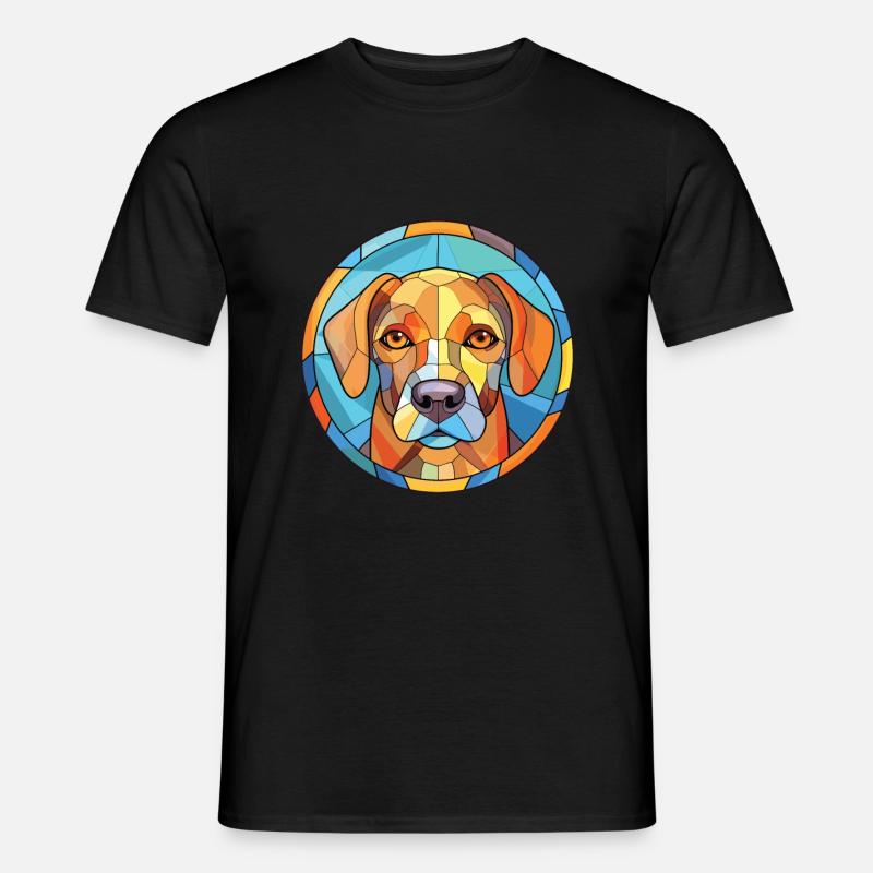 Akbash Hunderasse bunte Aquarell-Illustration - Männer T-Shirt - Schwarz