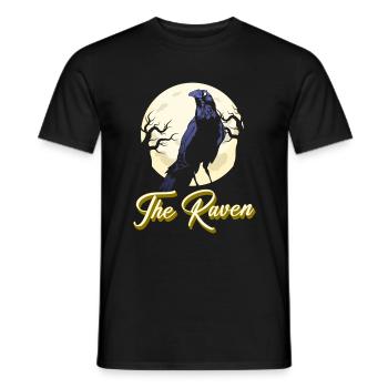 Corbeau Odin volant - T-shirt homme - noir - Devant - AI Model Male 178 light (178cm)