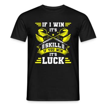 Dartscheibe Dartboard Bullseye - Männer T-Shirt - Schwarz - Vorne - AI Model Male 178 light (178cm)