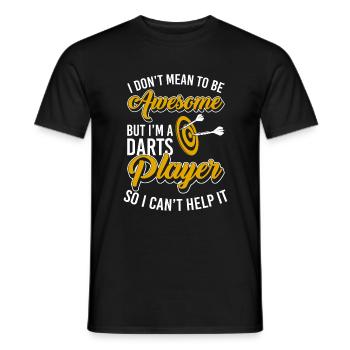 Dartscheibe Dartboard - Männer T-Shirt - Schwarz - Vorne - AI Model Male 178 light (178cm)