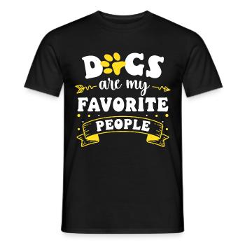 Dog Animal Love Dog School Animal Lover - Men's T-Shirt - black - Front - AI Model Male 178 light (178cm)