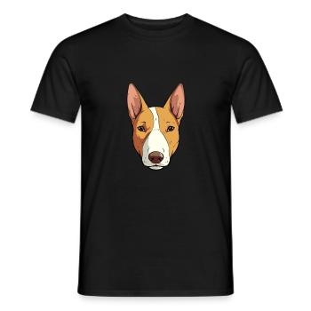 Miniatur Bullterrier Hunderasse Cartoon Kawaii Il - Männer T-Shirt - Schwarz - Vorne - AI Model Male 178 light (178cm)
