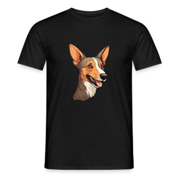 Mallorca Ratter Hunderasse Cartoon Kawaii Illustrati - Männer T-Shirt - Schwarz - Vorne - AI Model Male 178 light (178cm)