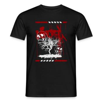 Tattoo Tattoo-Style Shirt Uhr - Männer T-Shirt - Schwarz - Vorne - AI Model Male 178 light (178cm)