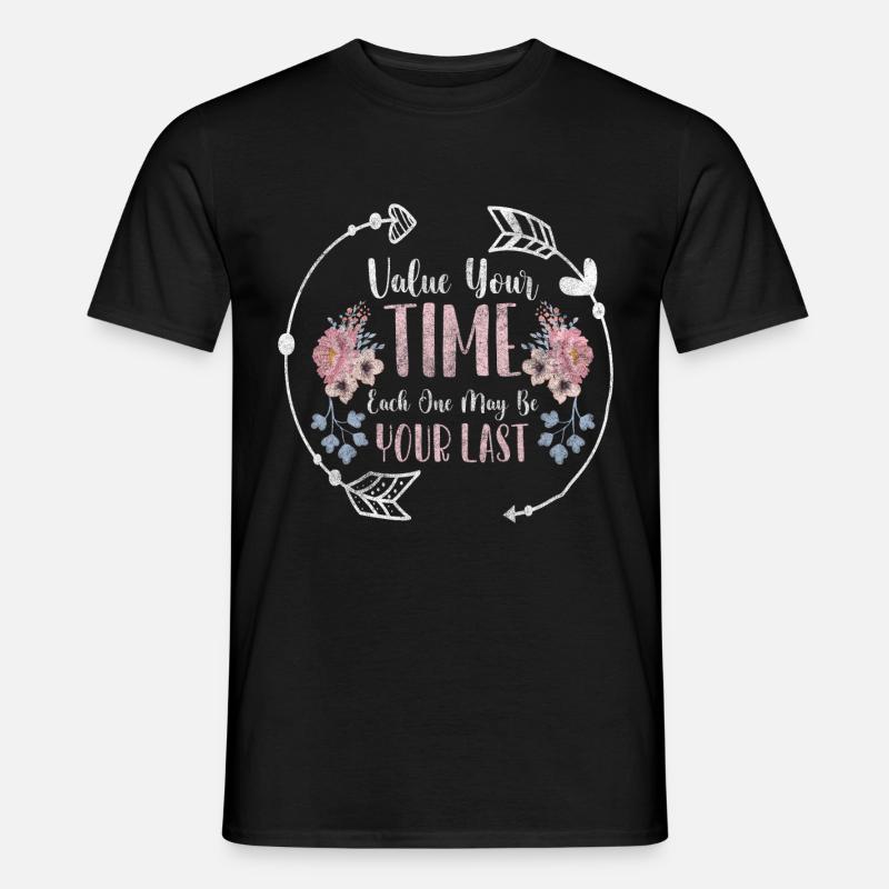 Zeit Lebenszeit Zeitlos - Männer T-Shirt - Schwarz