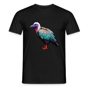 Tête de vautour - T-shirt homme - noir - Devant - AI Model Male 178 light (178cm)