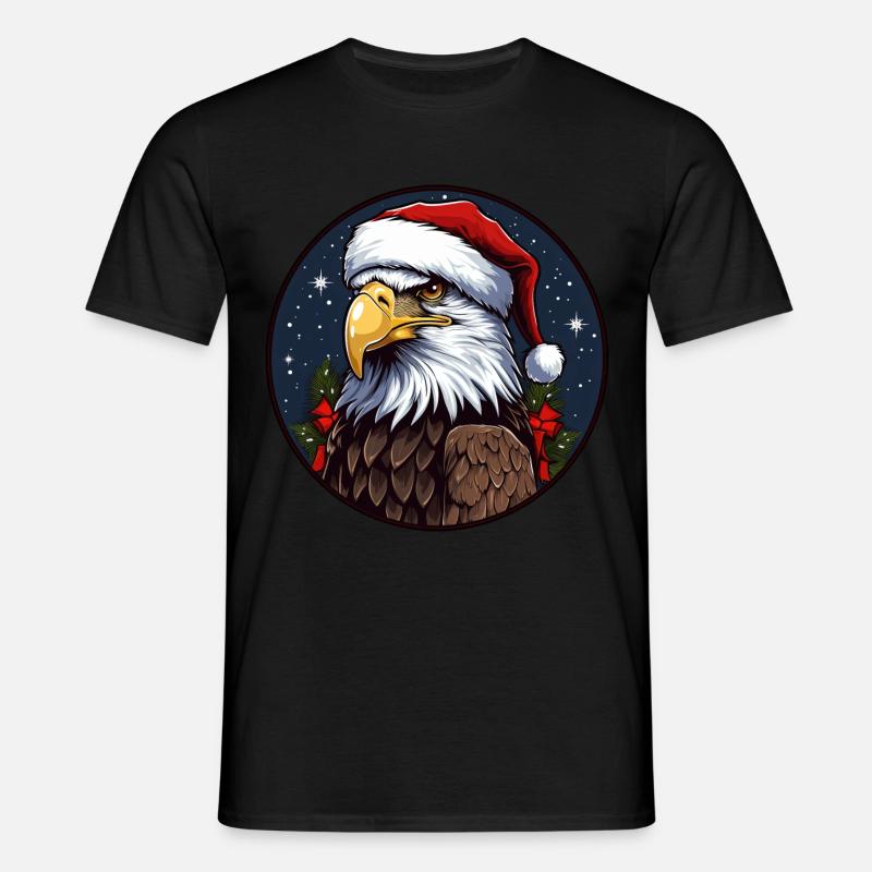 Natale dell'aquila - Maglietta da uomo - nero