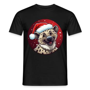 Noël de la hyène - T-shirt homme - noir - Devant - AI Model Male 178 light (178cm)