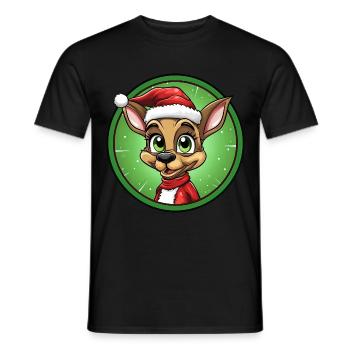 Ameise Weihnachten - Männer T-Shirt - Schwarz - Vorne - AI Model Male 178 light (178cm)