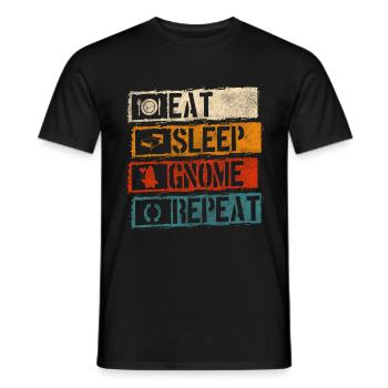 Wichtel Gartenzwerg Zipfelmütze - Männer T-Shirt - Schwarz - Vorne - AI Model Male 178 light (178cm)