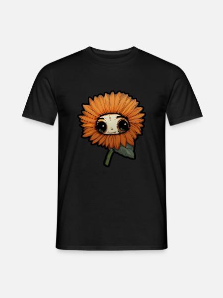 Eye: Orange Flower - Men's T-Shirt - black