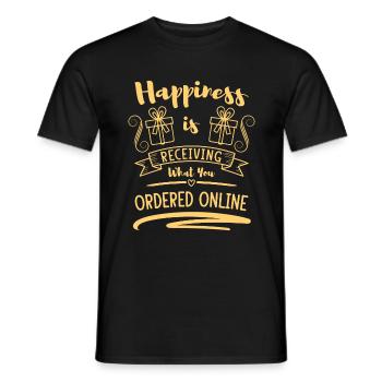 Acheter Acheter Shopaholik - T-shirt homme - noir - Devant - AI Model Male 178 light (178cm)