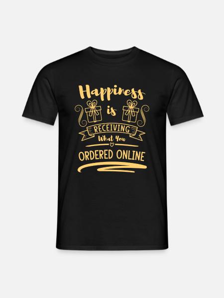 Purchase Buy Shopaholik - Men's T-Shirt - black