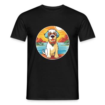 Kyi Leo Hund Rasse Cartoon Kawaii Clipart Hund Haustier - Männer T-Shirt - Schwarz - Vorne - AI Model Male 178 light (178cm)