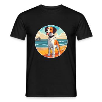 Owczarek Podhalanski Hunderasse Karikatur Kawaii Hund - Männer T-Shirt - Schwarz - Vorne - AI Model Male 178 light (178cm)