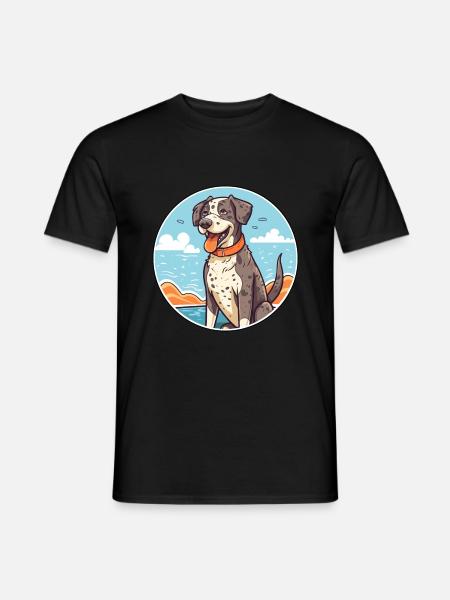 Bouvier portugais race Cartoon Kawaii Clipart - T-shirt homme - noir