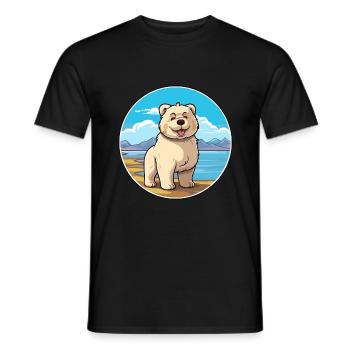 Tahltan Bear Dog Breed Cartoon Kawaii Clipart Dog - Men's T-Shirt - black - Front - AI Model Male 178 light (178cm)