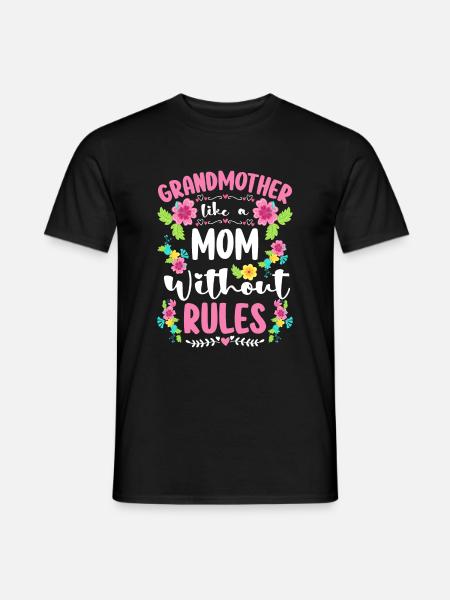 Grand-père grand-mère bébé - T-shirt homme - noir