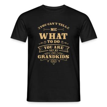 Grandpa Pregnancy Family Pampering - Men's T-Shirt - black - Front - AI Model Male 178 light (178cm)